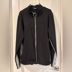 ALO Yoga Lightweight Black Jacket with Gray Accents